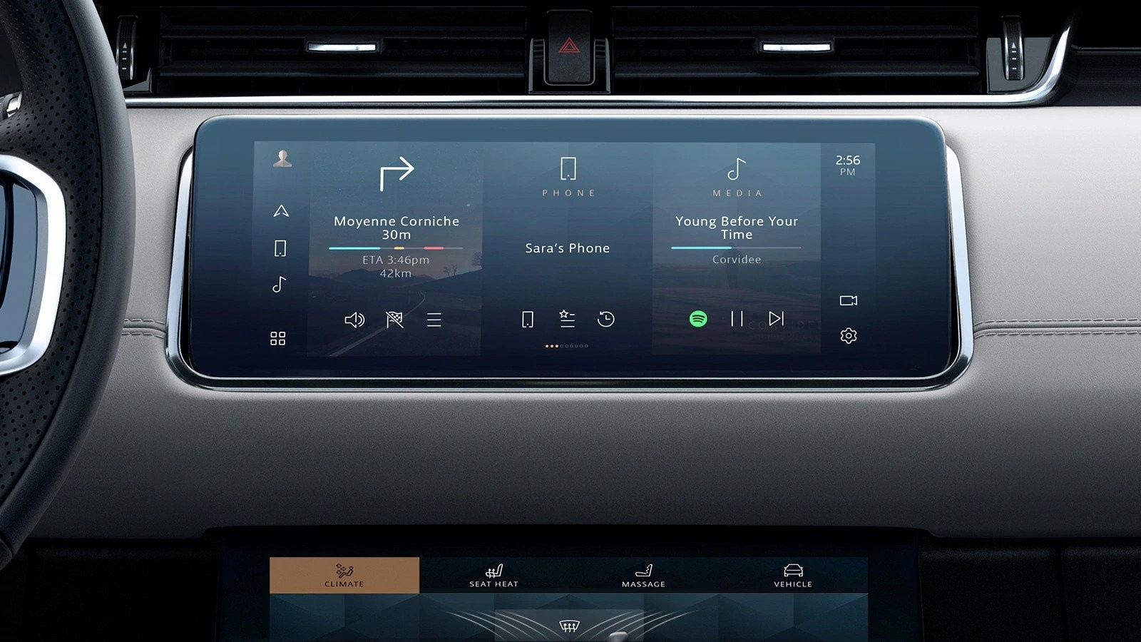 RANGE ROVER EVOQUE displej