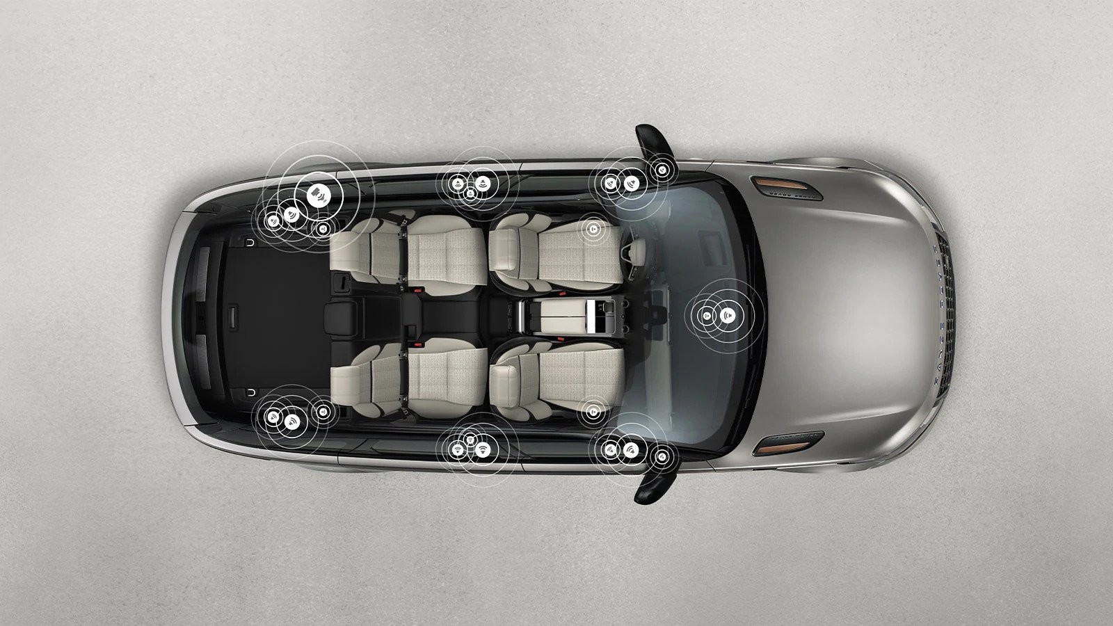 RANGE ROVER VELAR audiosystém